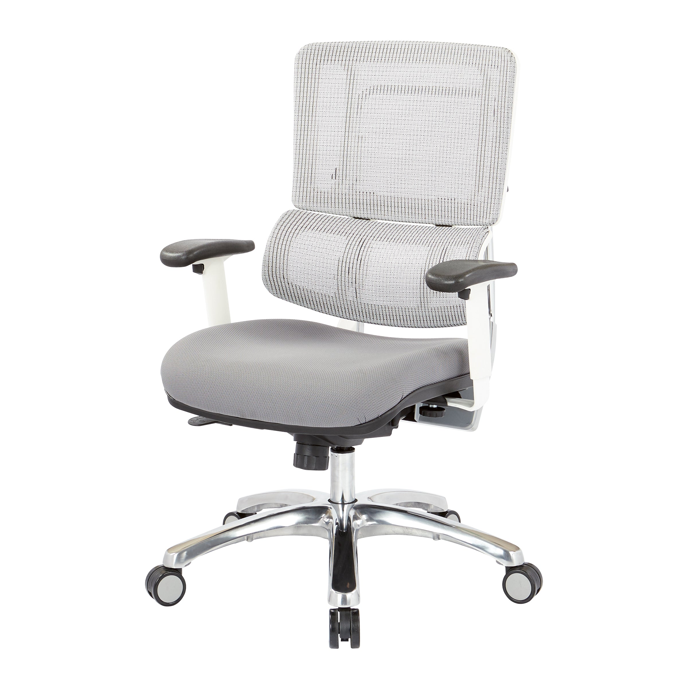 White Vertical Mesh Chair